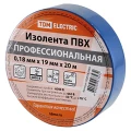 Изображение товара Изолента самозатухающая профессиональная TDM 19 мм 20 м синяя