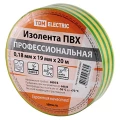 Изображение товара Изолента самозатухающая TDM 19мм x 20м желто-зеленая