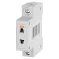 Изображение товара Розетка модульная TDM РД-47 1P 10А IP20 на DIN-рейку