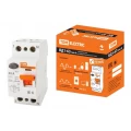 Изображение товара УЗО двухполюсное TDM ВД1-63 2P тип А, номинальный ток 40 А, ток утечки 30 мА
