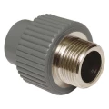 Изображение товара Муфта TEBO Дн20x1/2″ Ру10 комбинированная, неравнопроходная, материал корпуса - PE-RT, НР