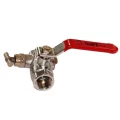 Изображение товара Кран шаровой Tecofi BS1143P 1/2″ Ду15 Ру30 полнопроходной, латунь CW617N никелированная, уплотнение - PTFE, внутренняя резьба, ручка-рычаг, со спускным краном