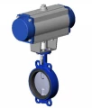 Изображение товара Затвор дисковый поворотный Tecofi TECFLY VPI 4449-N07NI Ду50 Ру16 межфланцевый, корпус - ковкий чугун, диск - нержавеющая сталь, уплотнение NBR с пневмоприводом одностороннего действия