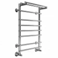 Изображение товара Полотенцесушитель нержавеющий ТЕРМИНУС ВАТРА лесенка 500х796 Ду25 резьбовое присоединение 1/2″ нижнее подключение с полкой
