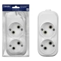 Изображение товара Колодка удлинителя TOKOV ELECTRIC 2-местная без заземления IP20 белый