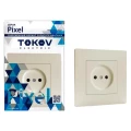 Изображение товара Розетка TOKOV ELECTRIC Pixel 1-местная скрытая установка без заземления IP20