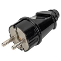 Изображение товара Вилка прямая TOKOV ELECTRIC с заземлением, номинальный ток - 16 А, 250 В, степень защиты IP20, цвет - черный