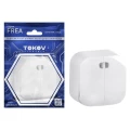 Изображение товара Выключатель двухклавишный TOKOV ELECTRIC Frea IP20 открытая установка белый