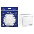 Изображение товара Выключатель одноклавишный TOKOV ELECTRIC Nix IP54 белый монтаж открытый