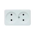 Изображение товара Розетка Duwi Basis 2-местная белая для открытой установки