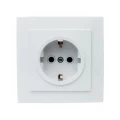 Изображение товара Розетка Duwi Palazzo 1-местная скрытая установка с заземлением белая