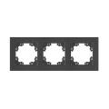 Изображение товара Рамка UNIVersal Афина 3П 3 поста горизонтальная графит пластик IP20