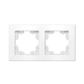 Изображение товара Рамка UNIVersal Афина 2П 2 поста горизонтальная, степень защиты IP20, корпус - пластик, цвет - белый