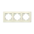 Изображение товара Рамка UNIVersal Афина 3П 3 поста горизонтальная, степень защиты IP20, корпус - пластик, цвет - слоновая кость