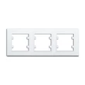 Изображение товара Рамка Makel Karea 3П 3 поста горизонтальная белая IP20 пластик