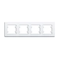 Изображение товара Рамка Makel Karea 4П 4 поста горизонтальная белая IP20 пластик