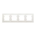 Изображение товара Рамка Makel Karea 4П 4 поста горизонтальная IP20 пластик кремовая