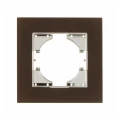 Изображение товара Рамка GUSI ELECTRIC Ugra 1П 1 пост, степень защиты IP20, корпус - стекло, цвет - коричневый