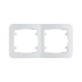 Изображение товара Рамка Makel Lillium 2П 2 поста горизонтальная IP20 пластик белая