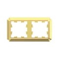 Изображение товара Рамка Systeme Electric AtlasDesign Antique 2П 2 поста универсальная, степень защиты IP20, корпус - пластик, цвет - золото