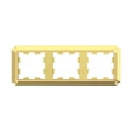Изображение товара Рамка Systeme Electric AtlasDesign Antique 3П 3 поста универсальная, степень защиты IP20, корпус - пластик, цвет - золото
