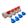 Изображение товара Коллектор с шаровыми кранами Valfex Дн32x4x20 Py25, корпус PP-R, серый