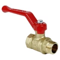 Изображение товара Кран шаровой VALFEX 11Б27фт1М OPTIMА VF.215.L0R1 1/2″ Ду15 Ру25 полнопроходной, двухходовой, латунь ЛС59-1, уплотнение - фторопласт Ф-4, внутренняя резьба / наружная резьба, ручка-рычаг