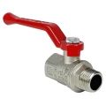Изображение товара Кран шаровой VALFEX Premium VF.215.NR1 1/2″ Ду15 Ру63 полнопроходной, двухходовой, латунь ЛС59-1, уплотнение - фторопласт Ф-4, внутренняя резьба / наружная резьба, ручка-бабочка