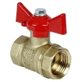Изображение товара Кран шаровой VALFEX 11Б27фт1М OPTIMА VF.217.L0B1 3/4″ Ду20 Ру25 полнопроходной, двухходовой, латунь ЛС59-1, уплотнение - фторопласт Ф-4, внутренняя резьба, ручка-бабочка