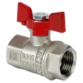 Изображение товара Кран шаровой VALFEX Premium VF.217.NB1 3/4″ Ду20 Ру40 полнопроходной, двухходовой, латунь ЛС59-1, уплотнение - фторопласт Ф-4, внутренняя резьба, ручка-бабочка