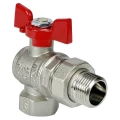 Изображение товара Кран шаровой VALFEX Premium VF.269.NB1 1/2″ Ду15 Ру50 полнопроходной, двухходовой, латунь ЛС59-1, уплотнение - фторопласт Ф-4, внутренняя резьба / американка, ручка-бабочка