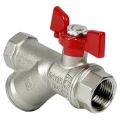 Изображение товара Кран шаровой VALFEX Premium VF.292.NR1 1/2″ Ду15 Ру25 полнопроходной, двухходовой, латунь ЛС59-1, уплотнение - фторопласт Ф-4, внутренняя резьба, ручка-рычаг