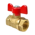 Изображение товара Кран шаровой VALFEX 11б27фт1М VF.217.LB1.114 1 1/4″ Ду32 Ру40 полнопроходной, двухходовой, латунь ЛС59-1, уплотнение - PTFE, внутренняя резьба, ручка-бабочка