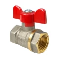 Изображение товара Кран шаровой VALFEX 11б27фт1М VF.217.NB1.100 1″ Ду25 Ру40 полнопроходной, двухходовой, латунь ЛС59-1 никелированная, уплотнение - PTFE, внутренняя резьба, ручка-бабочка