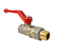 Изображение товара Кран шаровой VALFEX 11б27фт1М VF.225.NR1.012 1/2″ Ду15 Ру40 полнопроходной, двухходовой, латунь ЛС59-1 никелированная, уплотнение - PTFE, внутренняя резьба / американка, ручка-рычаг