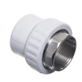 Изображение товара Муфта комбинированная PP-R VALFEX Дн50х1 1/2 ВР белая под ключ