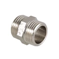Изображение товара Ниппель Valtec VTr.582.N.0008 1 1/2″ Ду40 наружная/наружная резьба, равнопроходной, никелированный, латунный