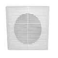 Изображение товара Решетка вентиляционная VIENTO ПВР 150х150мм вытяжная квадратная, с рамкой, материал - АБС-пластик, цвет - белый