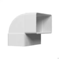 Изображение товара Отвод VIENTO прямоугольный вертикальный, размер - 60х120мм, угол - 90°, цвет - белый