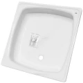 Изображение товара Поддон душевой WHITE WAVE Standart 800х800х130 мм стальной эмалированный гладкий квадратный белый