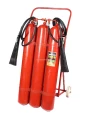 Изображение товара Огнетушитель углекислотный Ярпожинвест ОУ-40 класс BCE, модуль из 3 шт, передвижной