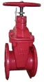 Изображение товара Задвижка клиновая ABRA A40 Ду250 Ру10 фланцевая, клин - обрезиненный, шпиндель - невыдвижной, корпус - чугун, уплотнение - EPDM, с индикатором положения, со штурвалом, пожарная, цвет - красный