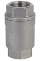 Изображение товара Клапан обратный ABRA D12-H12W-1000 1″ 1/2 Ду40 Ру40 муфтовый, пружинный, корпус - нержавеющая сталь, диск - нержавеющая сталь, уплотнение - PTFE