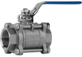 Изображение товара Кран шаровой АДЛ BV17 SE 2 1/2″ Ду65 Ру40 полнопроходной, двухходовой, нержавеющая сталь CF8M, уплотнение - PTFE, внутренняя резьба, ручка-рычаг