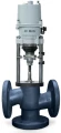 Изображение товара Клапан регулирующий КССР 100 (КЗР 25ч945п) Ду65 Ру16 Kvs25 м3/ч смесительный седельный, трехходовой , корпус - чугун, электропривод - Regada ST 0 490.0-0NVAC/00(КССР 65-25-1.1200-СЧ-1,6-150-У)
