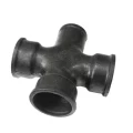 Изображение товара Крестовина одноплоскостная чугунная СЧЗ 50x50/90° прямая для внутренней канализации