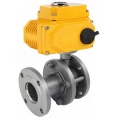 Изображение товара Кран шаровой LD КШ.Р.Ф.Э.025.016.П/П.02 Ду25 Ру16 полнопроходной, двухходовой, углеродистая сталь 20, уплотнение - PTFE, фланцевый, с электроприводом DN.ru QT-N-005EM-O1-220VAC-У1 220В