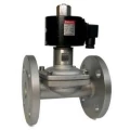 Изображение товара Клапан электромагнитный Smart SM-7207 Ду32 Ру10 пилотный фланцевый, нормально-открытый, корпус - нержавеющая сталь, мембрана - FKM, катушка 220В