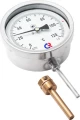 Изображение товара Биметаллический радиальный термометр Росма БТ-52.211 для отопления и систем HVAC