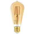 Лампы светодиодные ЭРА F-LED ST64 E27 Декоративная 64 мм, мощность - 7 Вт, цоколь - E27, световой поток 440-580 лм, цветовая температура 2400-4000K, цвет свечения - белый, форма - свеча
